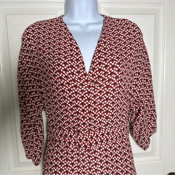 Maje Women’s Size 36 Romper Jumpsuit Floral Ditsy Boho Bohemian Romantic Viscose - Picture 4 of 16